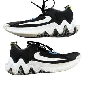 Nike Zoom Freak 4 Charles Barkley Black White Blue Size 9 Basketball Shoes